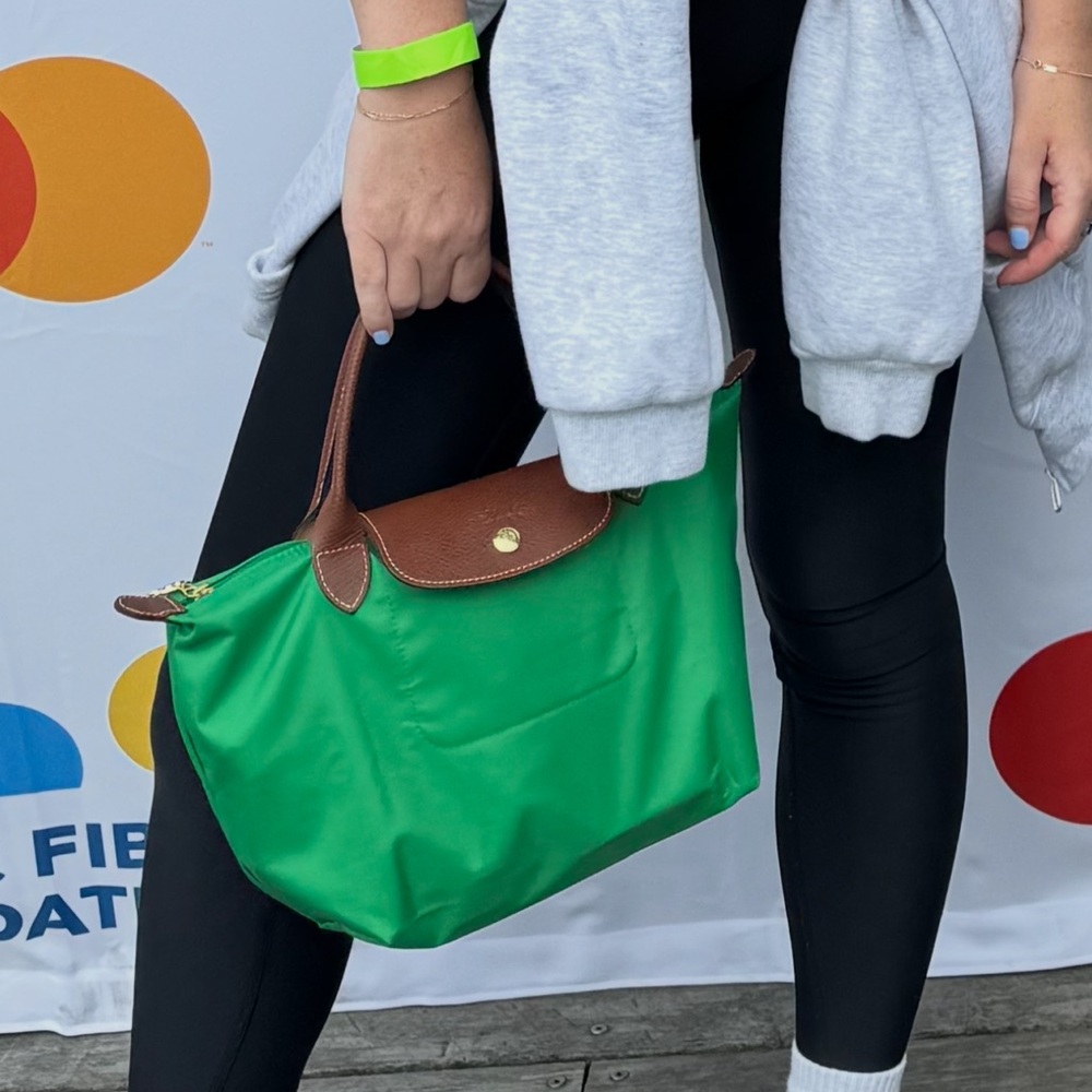 Longchamp Green Tote Bag